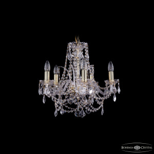 Подвесная люстра Bohemia Ivele Crystal 1411/5/160 G Leafs