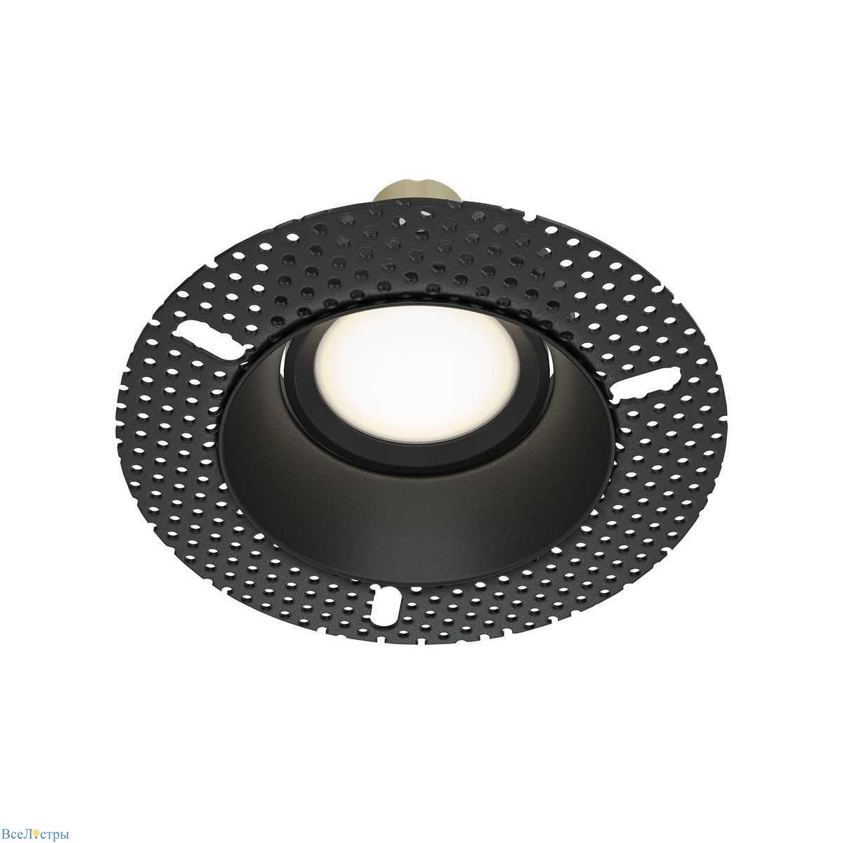 встраиваемый светильник maytoni technical dot dl042-01-rd-b