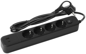 Сетевой фильтр Эра USF-4es-1,5m-2xUSBAC-B Б0059572