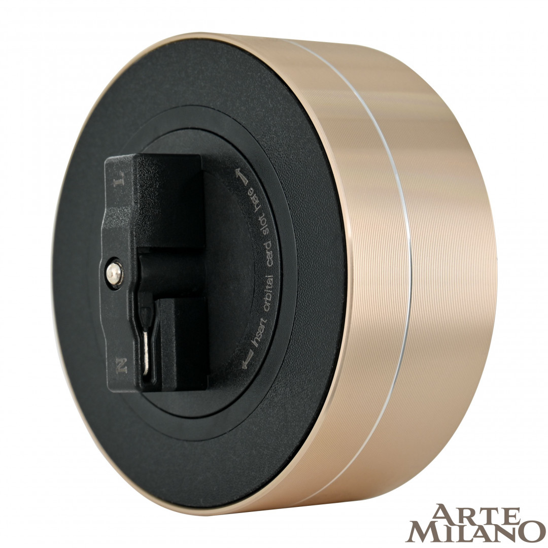 трековая розетка arte milano am-track-sockets 380011ts/usbx2 gold
