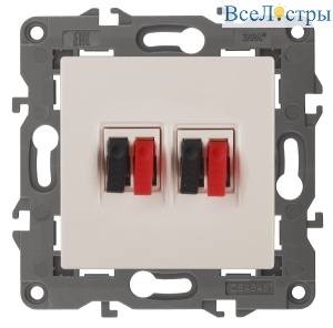 Розетка аудио двойная Эра 14-3112-02 Б0034327