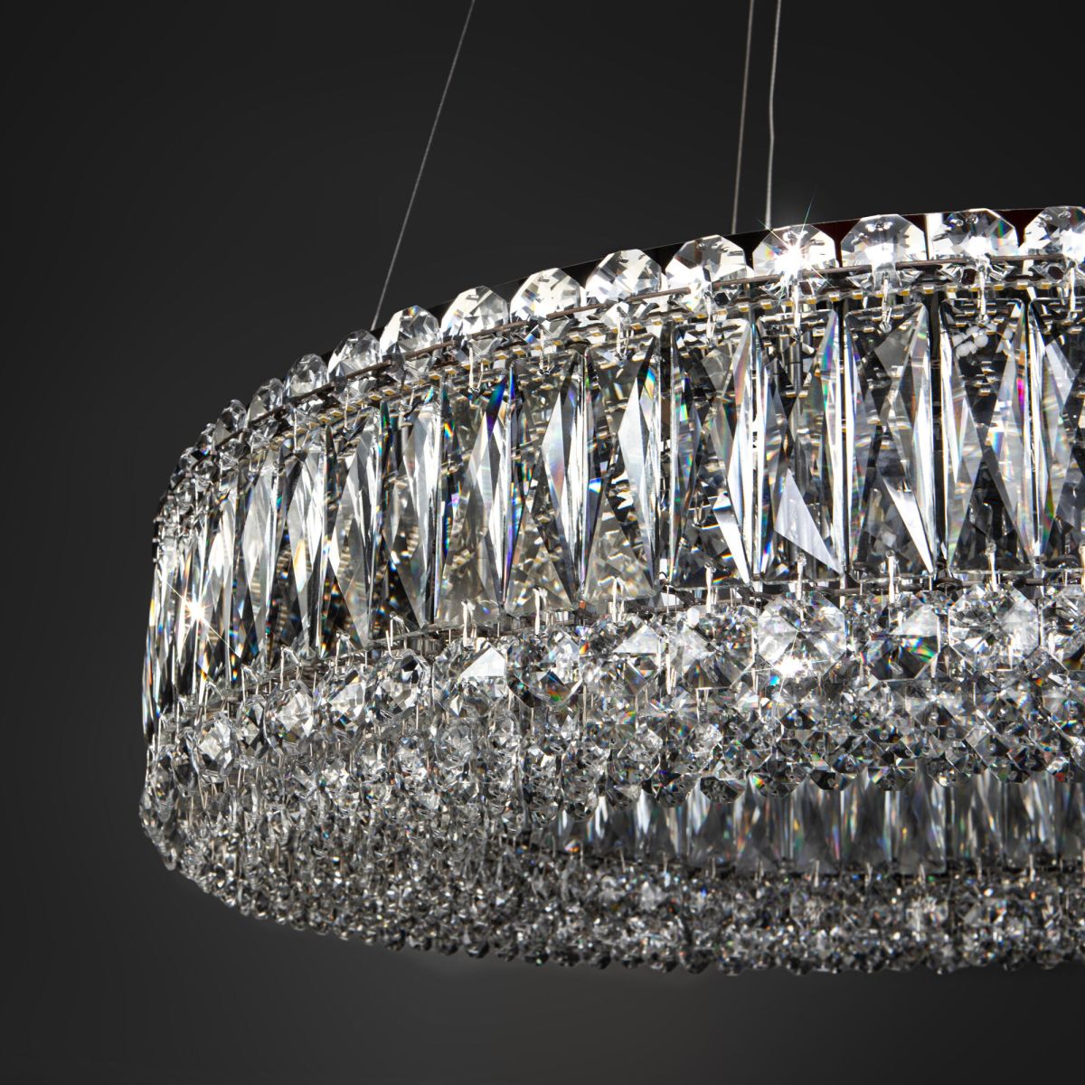подвесная люстра eurosvet iride 101007 led хром a071458