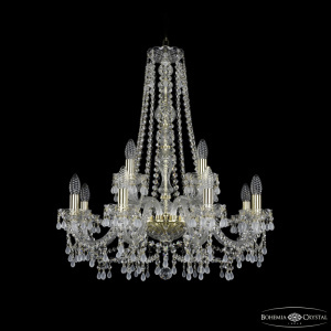 Подвесная люстра Bohemia Ivele Crystal 1410/8+4/240/h-74 G V0300