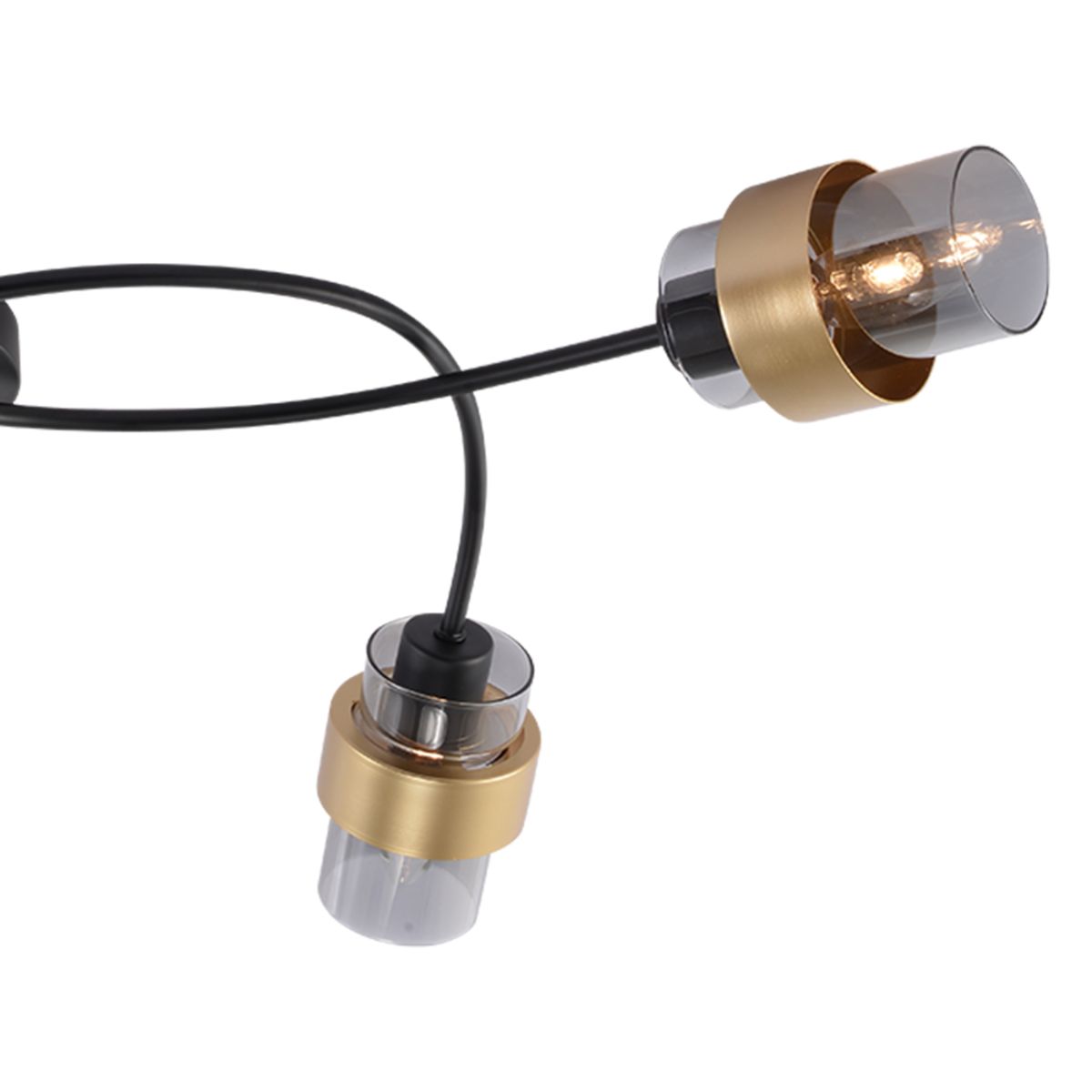 потолочная люстра escada hurricane 1139/5p black/gold