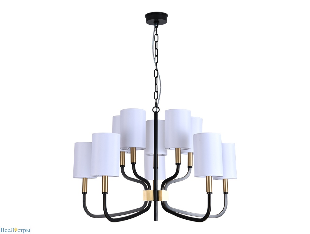 подвесная люстра newport 35210/с black+brass м0071484