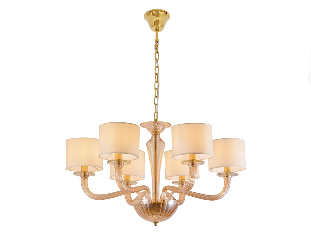 подвесная люстра newport 8686/c gold polished amber м0071803