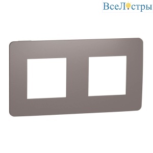 Рамка 2-постовая Schneider Electric Unica New NU280416