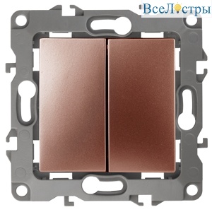 Переключатель двойной Эра 12-1106-14 Б0019297