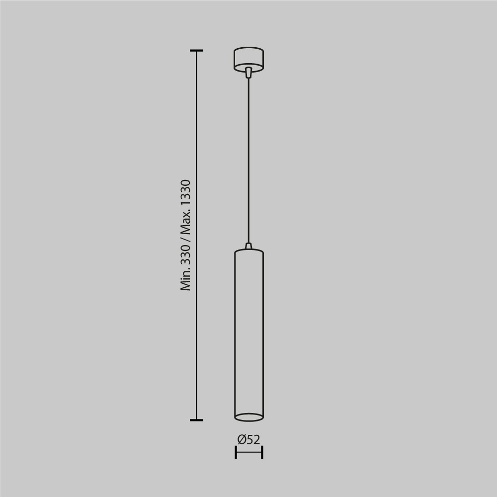 подвесной светильник maytoni focus led p072pl-l12b4k-1