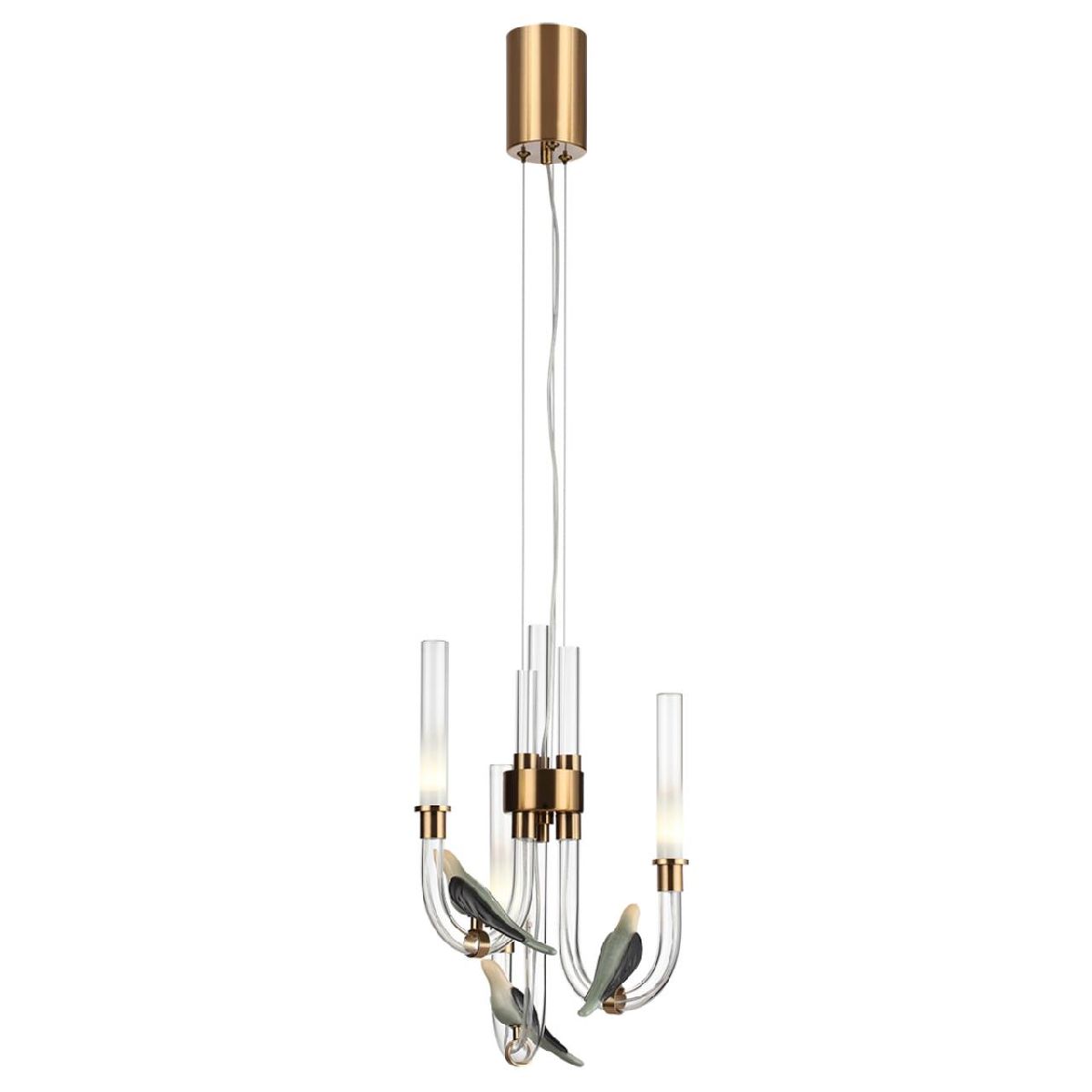 подвесная люстра odeon light lark l-vision 5431/6l