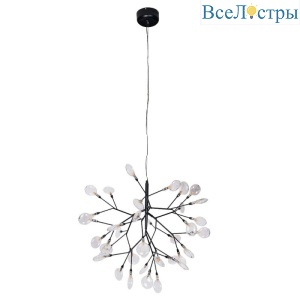 Подвесная люстра Crystal Lux Evita SP36 Black/Transparent