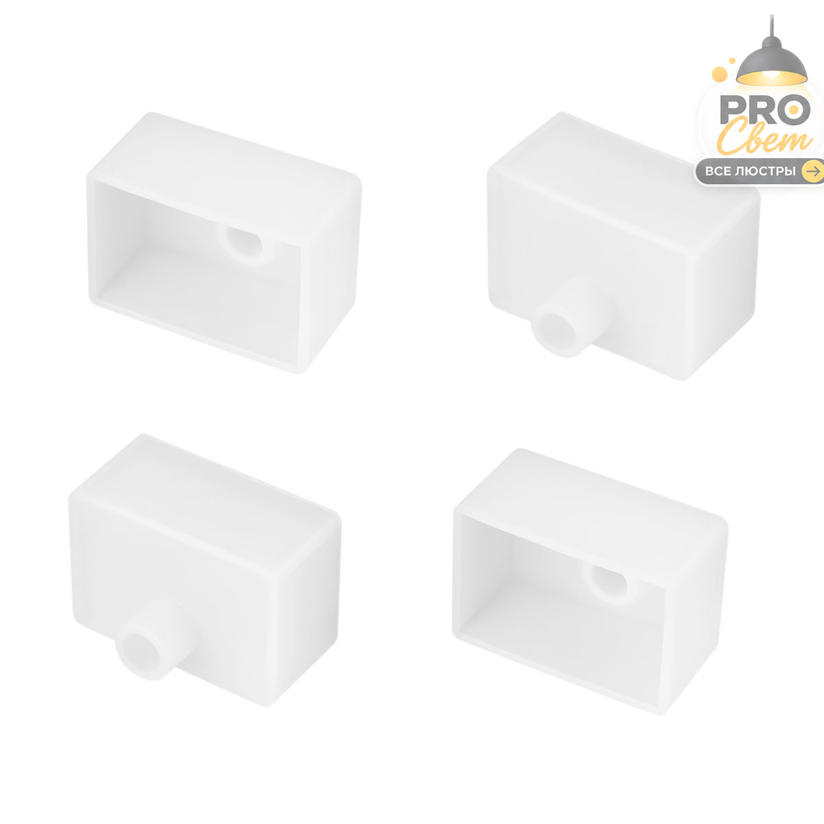 заглушка arlight wph-flex-3020 white с отверстием (пластик) 062644