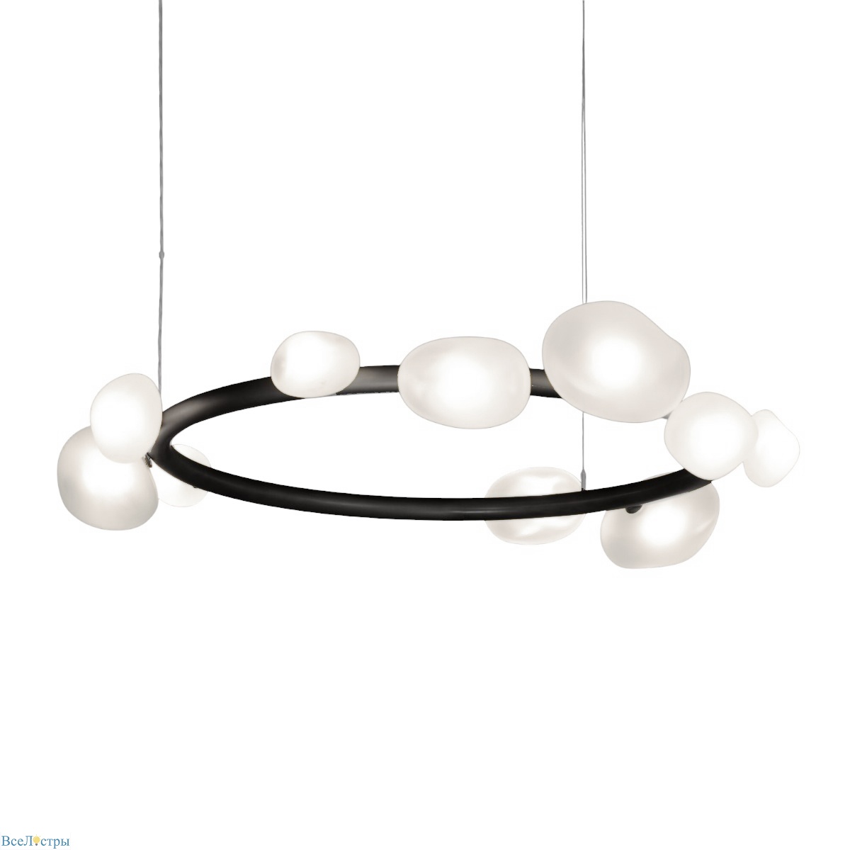 подвесная люстра delight collection matter 5055p/d910 black/white