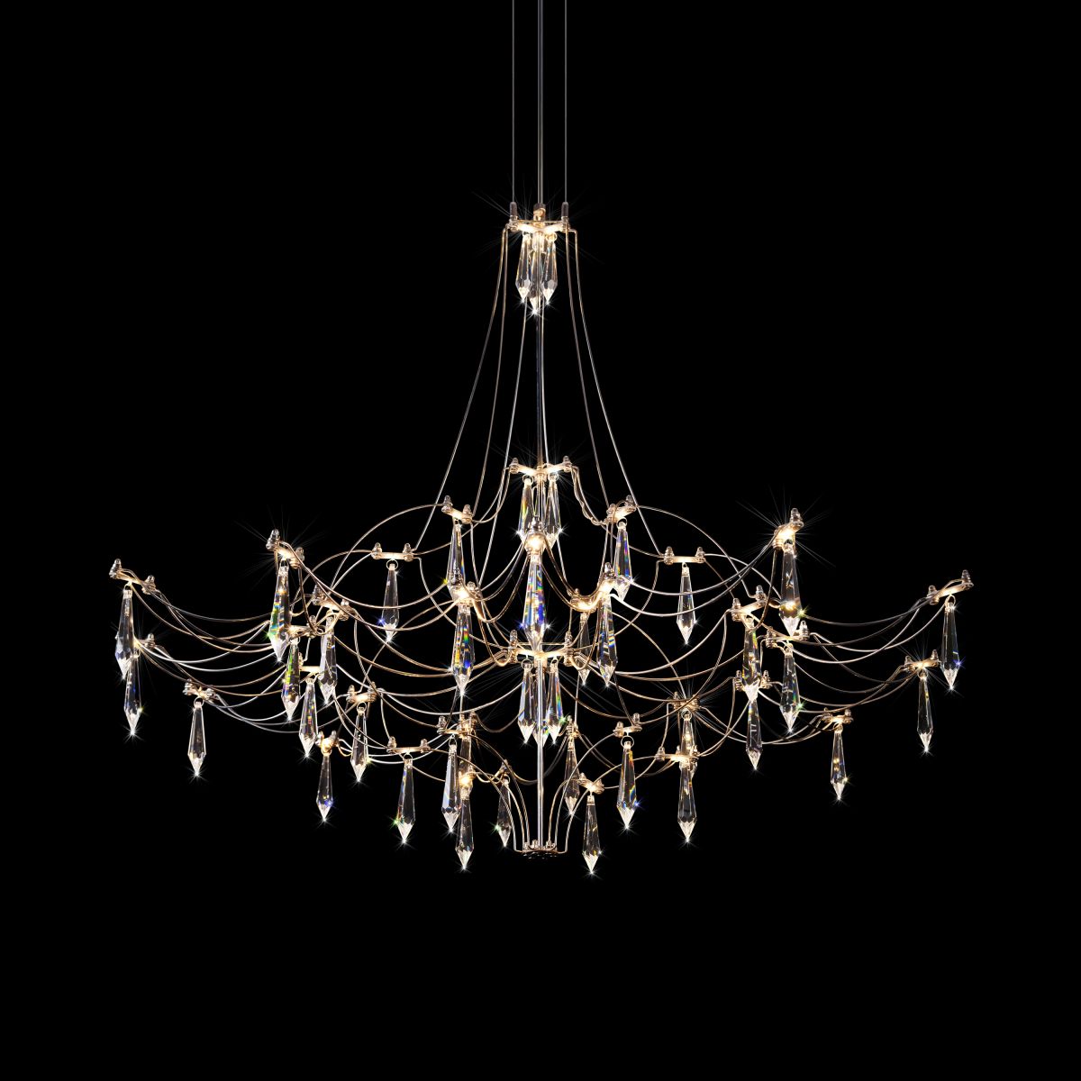 подвесная люстра loft it mira 10588/800 silver asfour