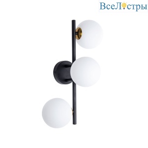 Бра Arte Lamp Gemini A2243PL-3BK