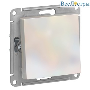 Переключатель 1-клавишный, сх.6, 10АХ Systeme Electric AtlasDesign Жемчуг ATN000461