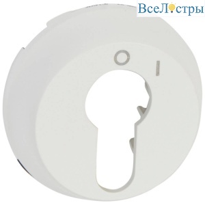 Лицевая панель Legrand Celiane выключателя с ключом 2-позиционный белая 068009