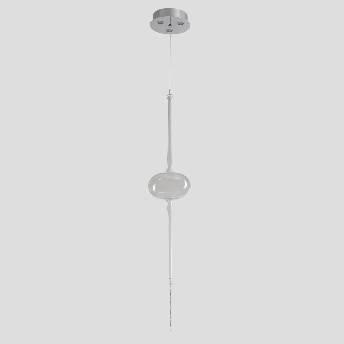подвесной светильник crystal lux glass sp3w led chrome