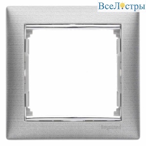 Рамка 1-постовая Legrand Valena алюминий матовый 770331