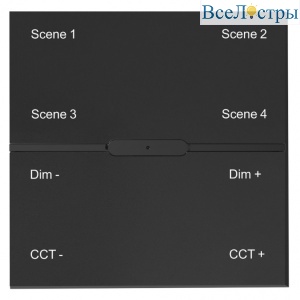 Смарт выключатель проводной iLedex Vision INN SP 48V-4-BK