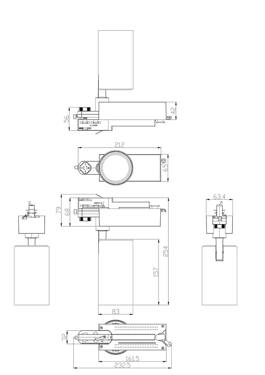 трековый светильник эра sтr-30-36-40k-b30 б0049766