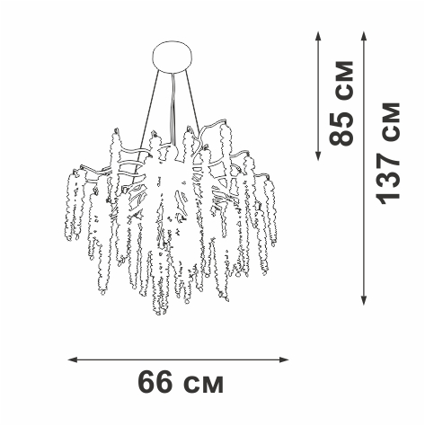 подвесная люстра vitaluce v2855-9/7s