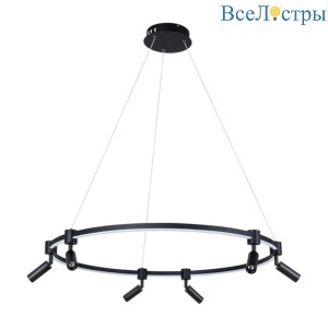 Подвесная светодиодная люстра Arte Lamp Ring A2186SP-1BK