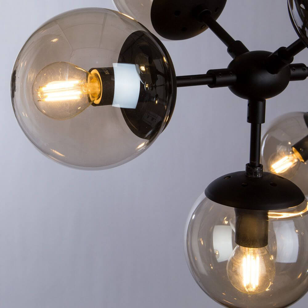 подвесная люстра arte lamp a1664sp-12bk