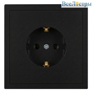 Розетка ЭРА Galaxy 15-2101-05 c заземлением 2P+E Schuko 16А-250В IP20 антрацит Б0070627