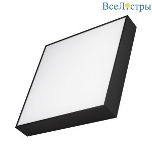 Потолочный светильник Arlight IM-QUADRO-EMERGENCY-3H-S400x400-44W Day4000 (BK, 120 deg, 230V) 041028