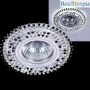 Встраиваемый светильник Reluce 59502-9.0-001MN MR16+LED3W BK