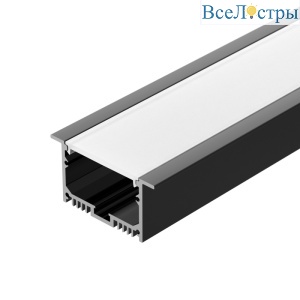 Алюминиевый профиль Arlight с экраном SL-LINIA62-F-2500 BLACK+OPAL 036307