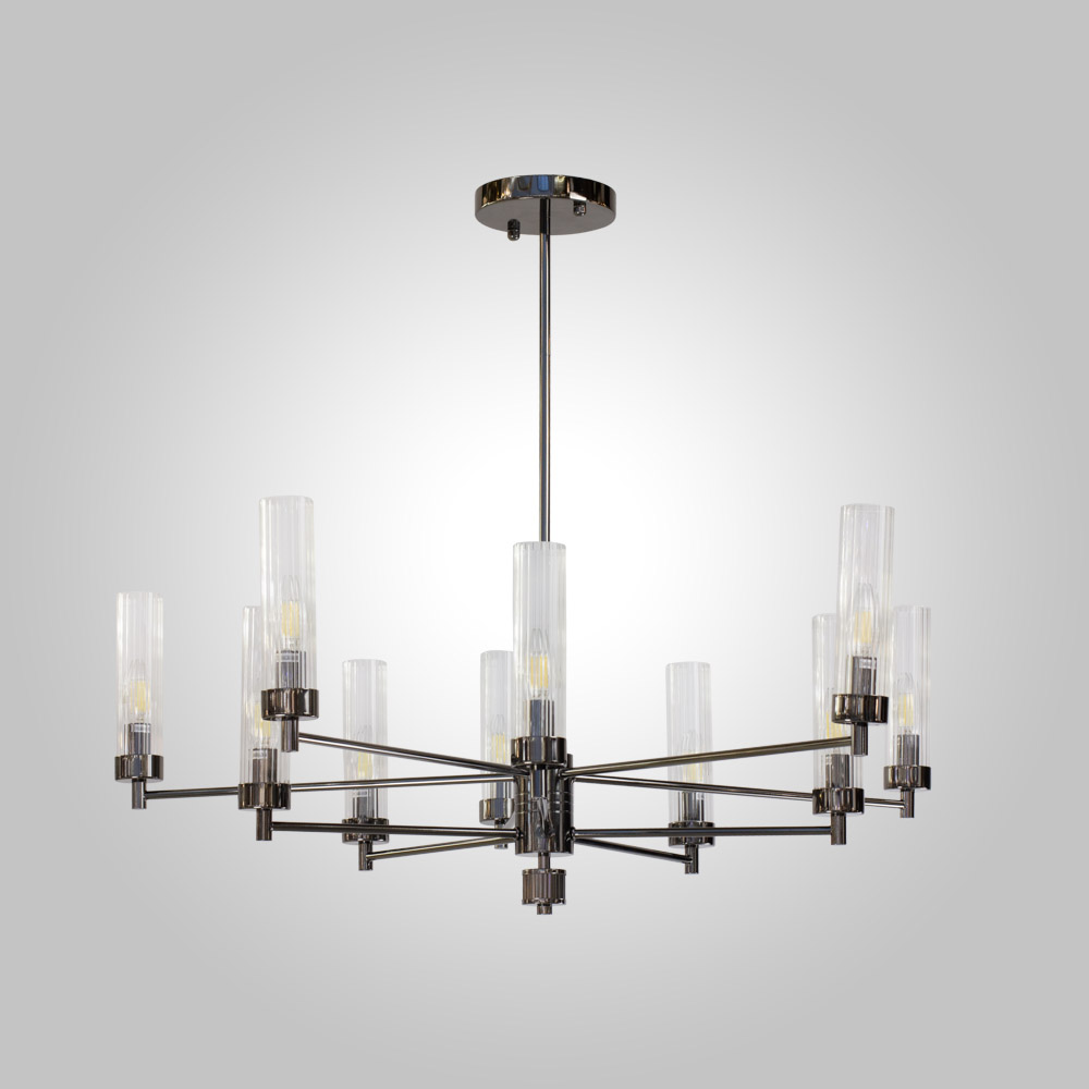люстра на штанге am group indigo sp10 pearl black