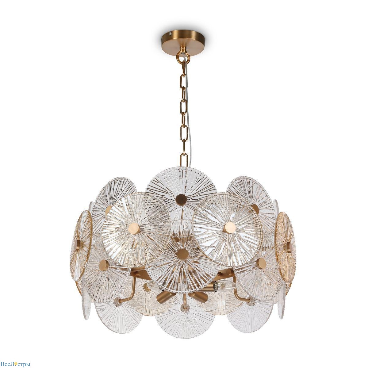 подвесная люстра maytoni aster mod007pl-08g