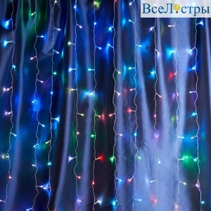 Уличная светодиодная гирлянда Feron CL18 230В 8Вт мультиколор 1,5м IP44 48172