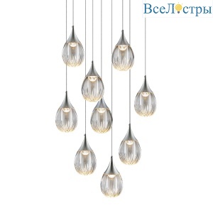 Каскадная люстра Delight Collection Stilla MD24001004-9A chrome/clear
