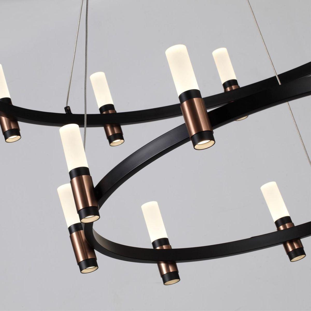 подвесная светодиодная люстра odeon light candel 5009/98l