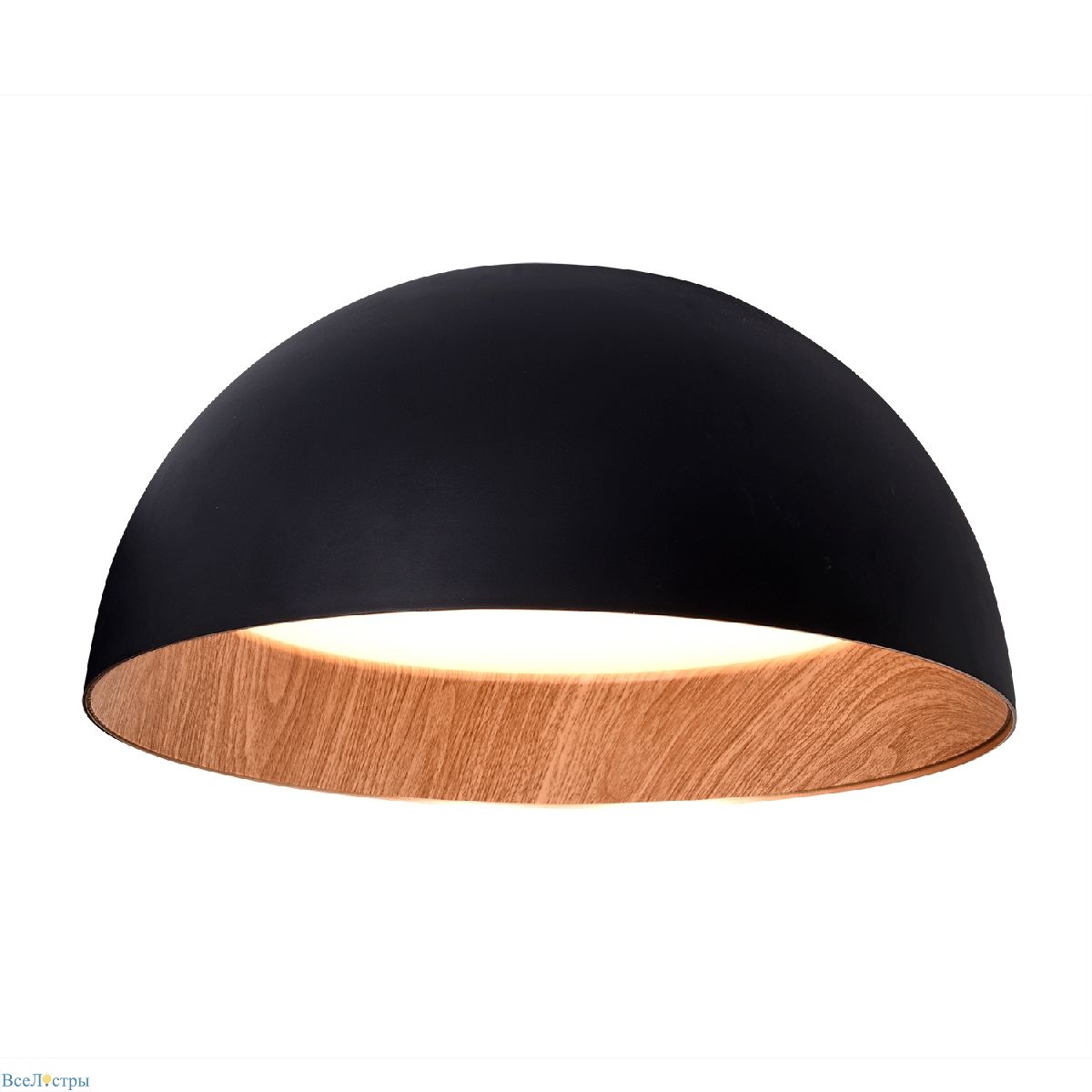 потолочный светильник delight collection c0207-500a black/wood