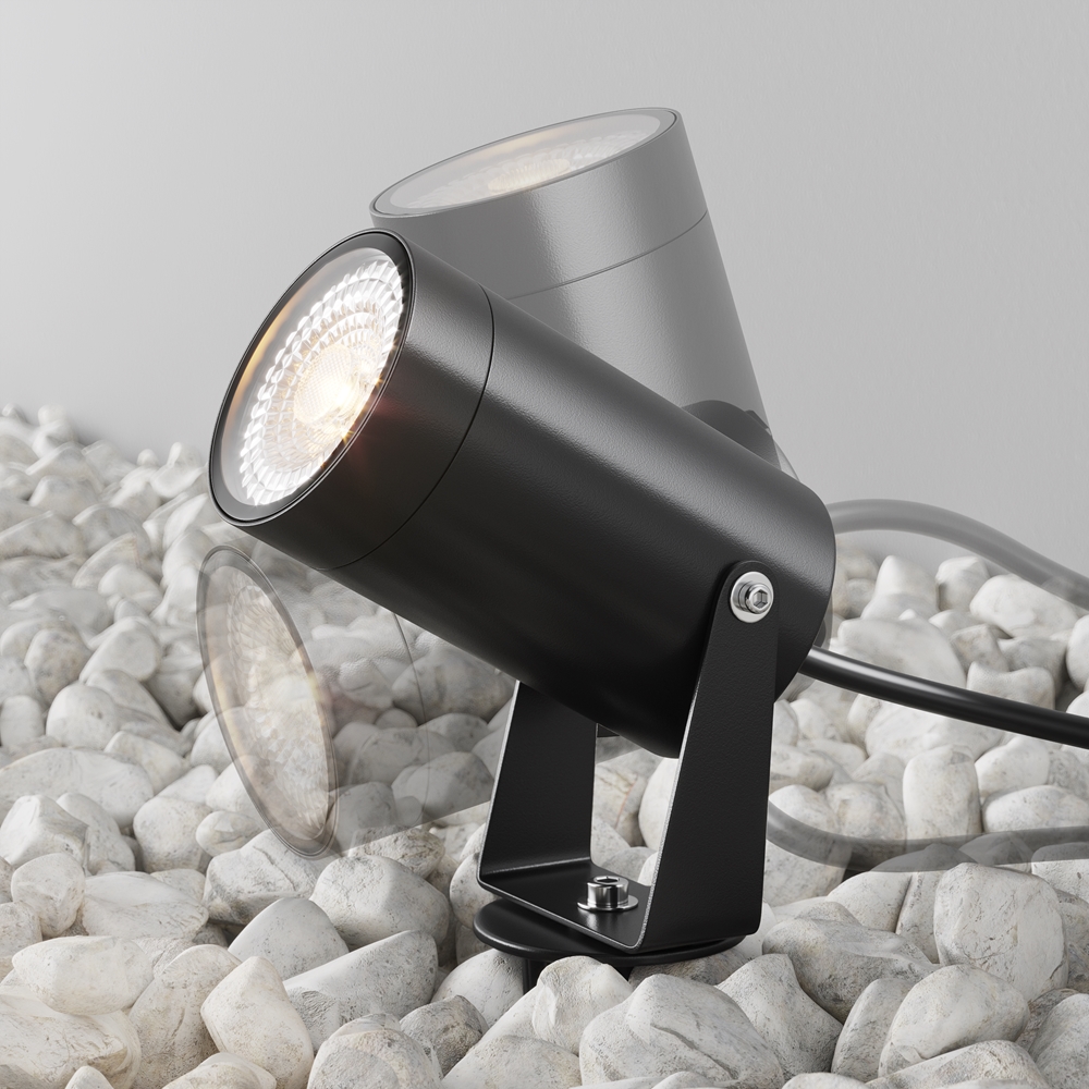 ландшафтный светильник maytoni scope o025fl-01b