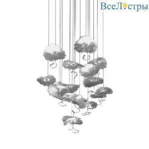Подвесная люстра Delight Collection X-8827P/19 silver
