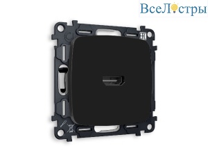 Комплект механизма розетки HDMI 2.0 40V/500mA 2.0GHz 5-18Gbit/s Ambrella Volt Omega MO814010
