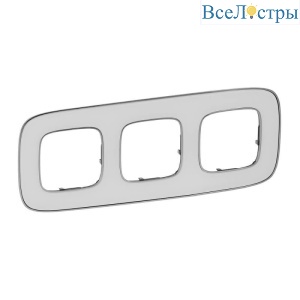 Рамка 3-постовая Legrand Valena Allure Зеркало 754423