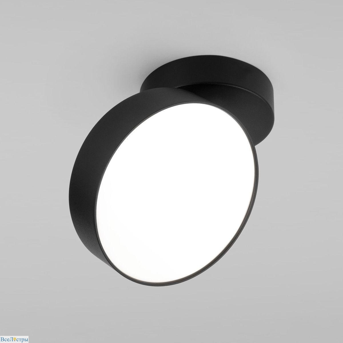 светодиодный спот elektrostandard pila 25135/led черный 4690389187575