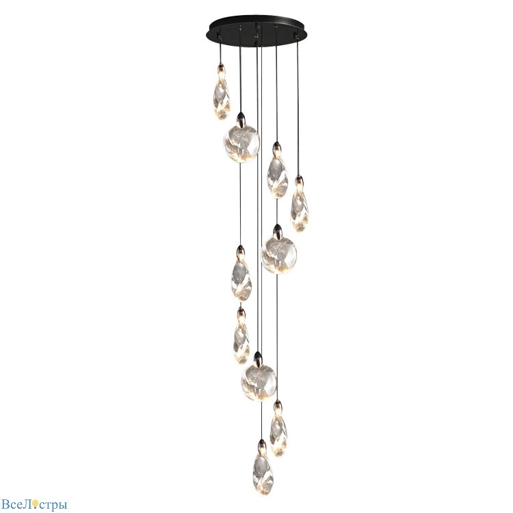 подвесной светильник delight collection colvin mt9176-10h pearl black