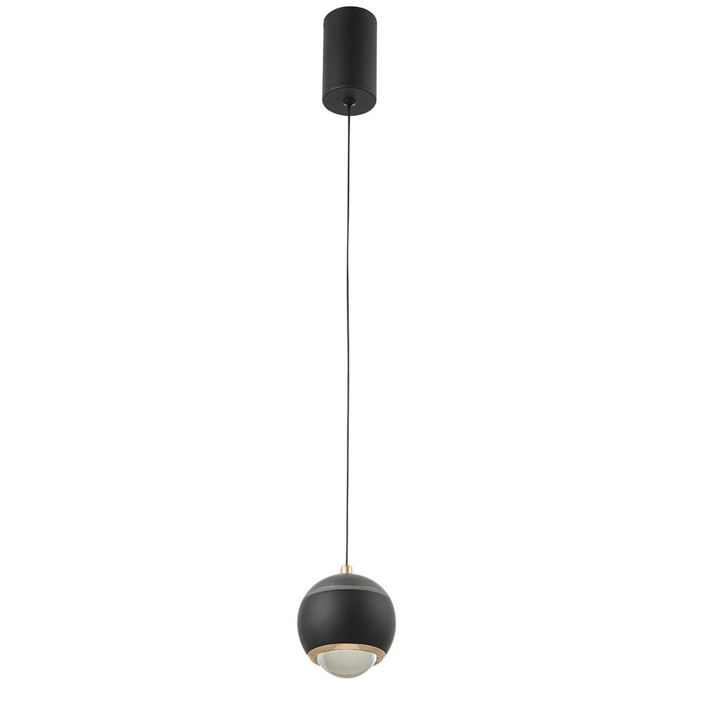 подвесной светодиодный светильник crystal lux caro sp led black