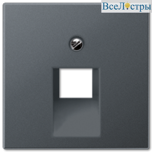 Накладка 1-ой наклонной ТЛФ/комп розетки Jung A569-1BFPLUAANM