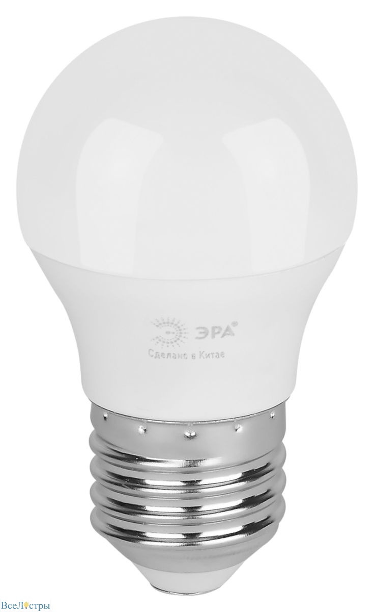 светодиодная лампа эра led p45-8w-865-e27 gl б0067022