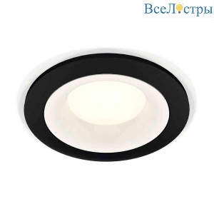 Комплект встраиваемого светильника Ambrella light Techno Spot XC7622001 SBK/SWH черный песок/белый песок (C7622, N7010)