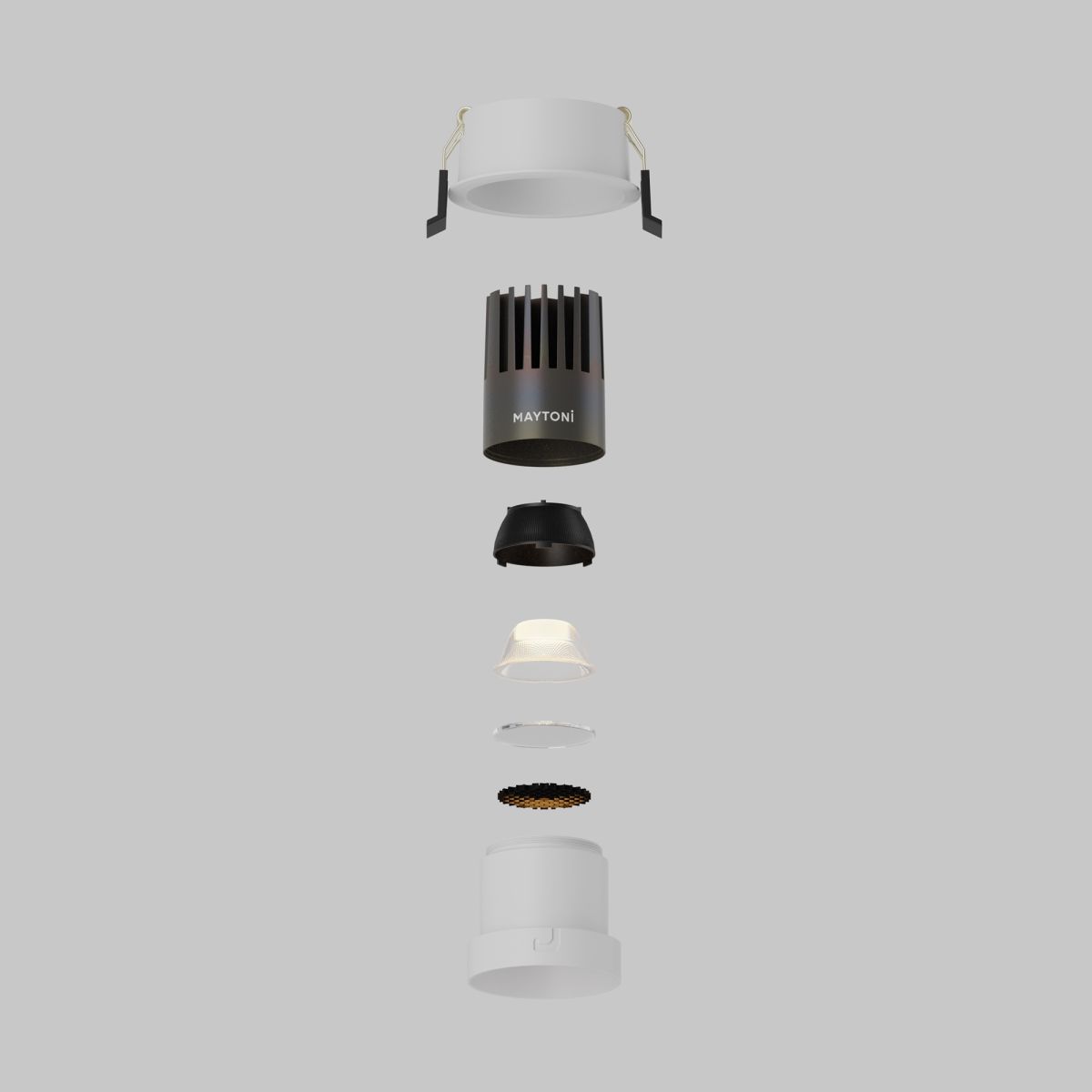 встраиваемый светильник maytoni technical dip dl116-10w-3k-w