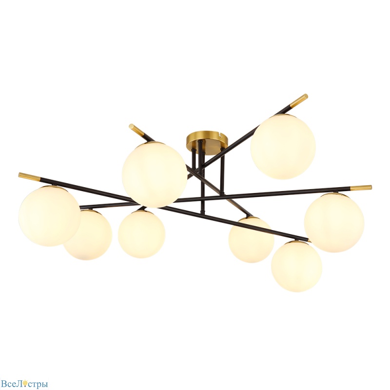 потолочная люстра arte lamp alcor a2224pl-8bk
